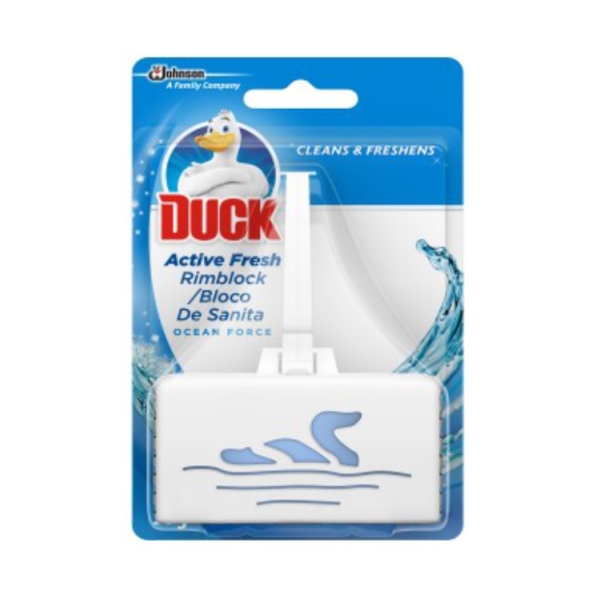 Caprichem products - Duck Toilet Rimblock Active Fresh - Ocean Force EACH