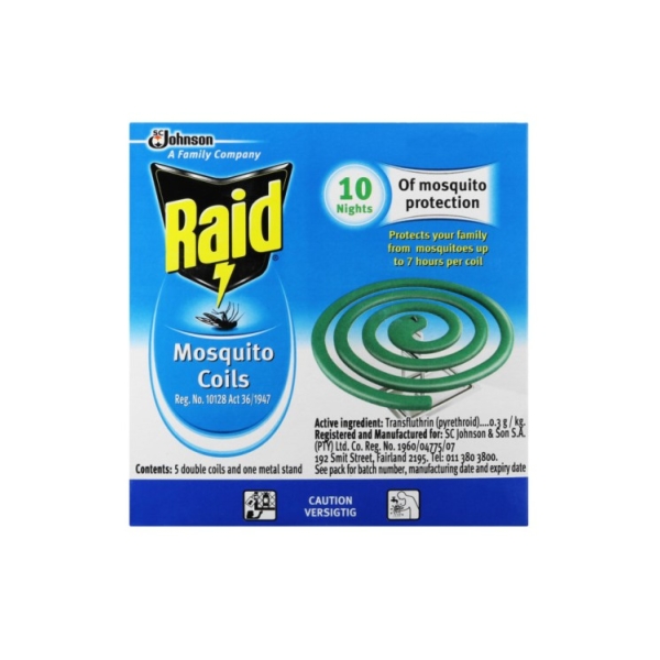 Caprichem products - Raid Insect Killer - 10 Coils Per Pack P/PACK