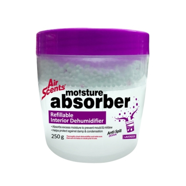 Caprichem products - Refillable Interior Dehumidifier - Lavender - 250g