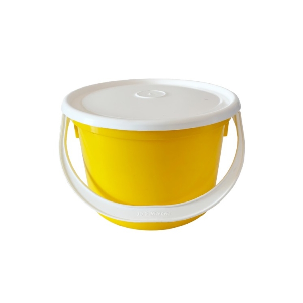 Caprichem products - Standard Bucket And Lid Pastel Yellow 1l EACH
