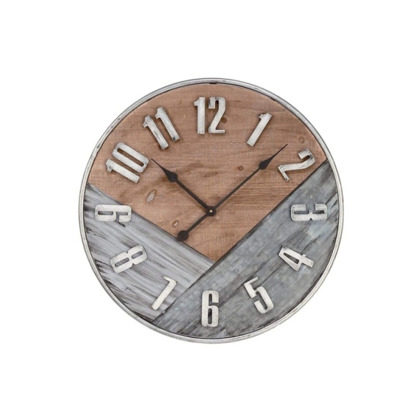 Caprichem products - Wall Clock Large - Wooden Planks EACH