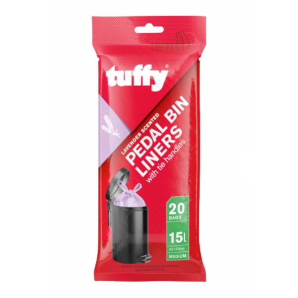 Caprichem products - Lavender Pedal Bin Liners - 465 X 515mm - 20's P/PACK