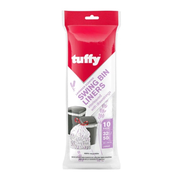 Caprichem products - Lavender Swing Bin Liners - 590 X 600mm - 10's P/PACK