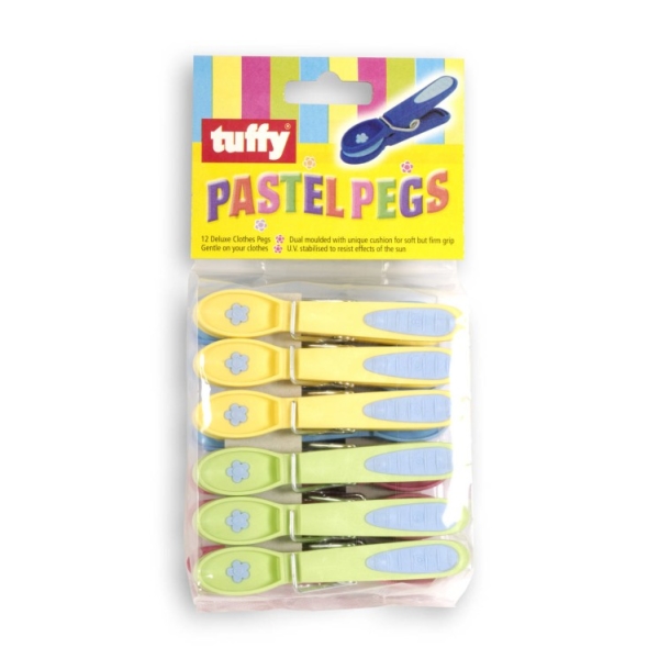 Caprichem products - Tuffy Pastel Pegs X12 Per Pack P/PACK