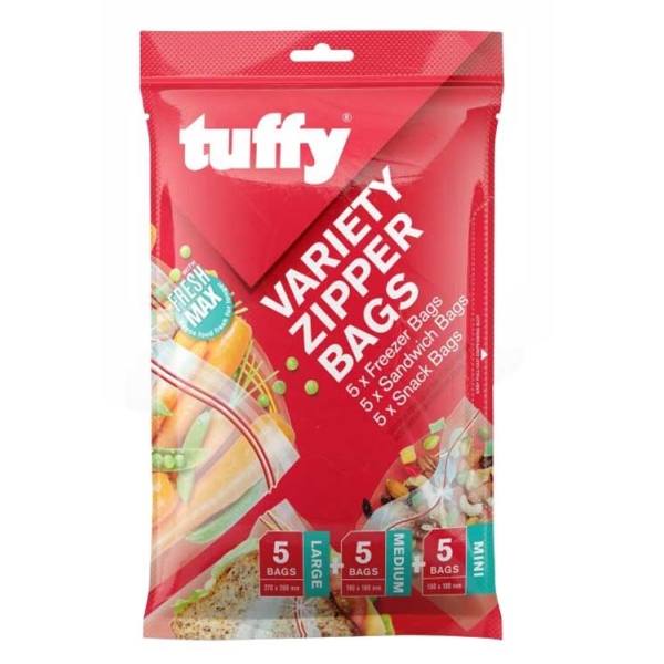 Caprichem products - Tuffy Variety Zipper Packs - 15 Bags P/PACK