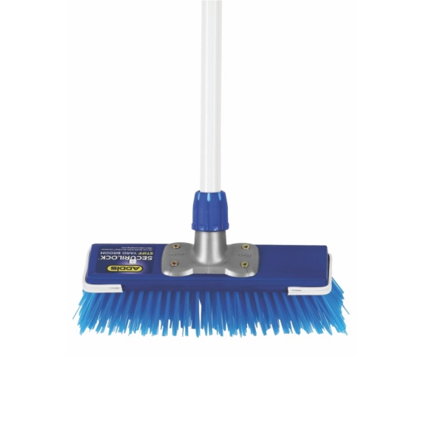 Caprichem products - 300mm Securilock Broom Hard Blue # EACH