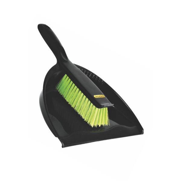 Caprichem products - Dustpan And Brush Set - Black EACH
