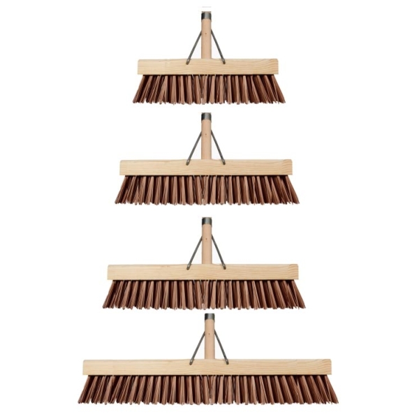 Caprichem products - 305mm Stiff Brown Pvc Platform Broom # EACH