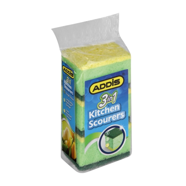 Related Products - 3-in-1 Sponge Scourers X 3 Per Pack # P/PACK