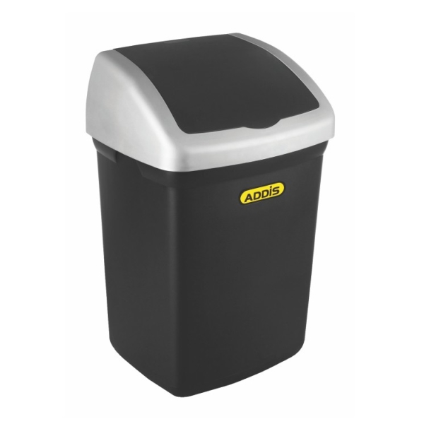 Caprichem products - Flip Top Bin - 46l Black # EACH