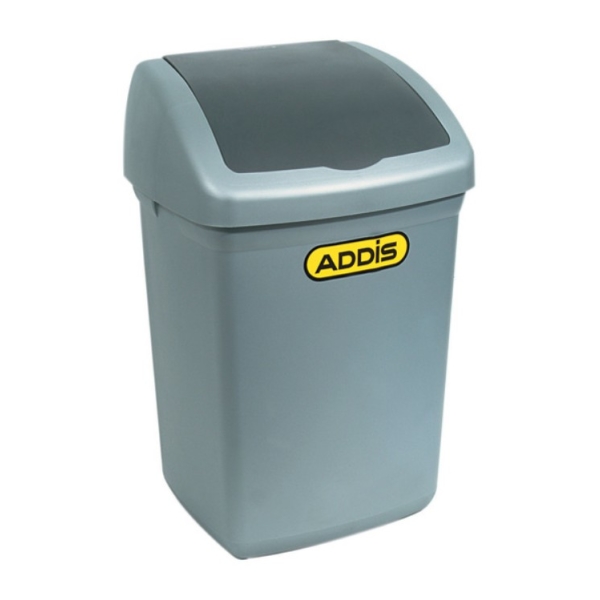 Caprichem products - Flip Top Bin - 12l Steel # EACH