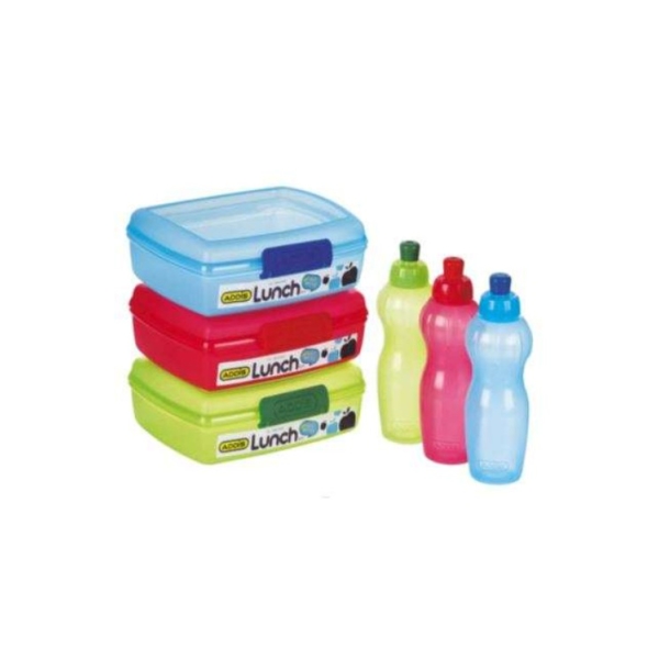 Related Products - Lunch Box 1.2l & Bottle - Assorted # EACH