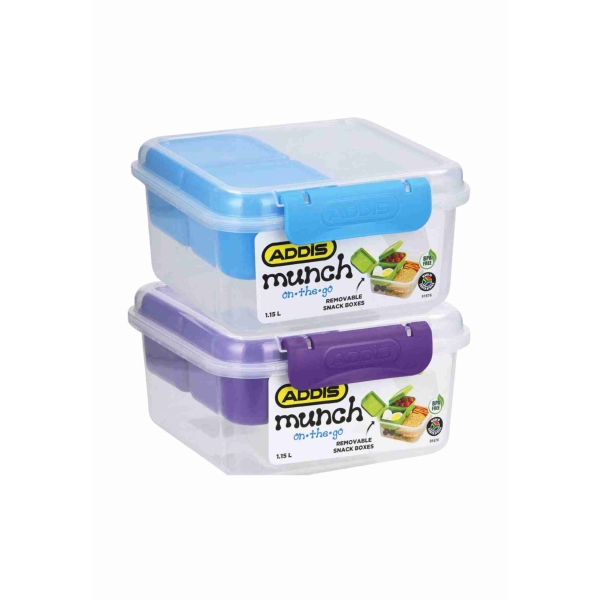 Related Products - Munch Square On Thew Go Lunch Box - 1.15l # EACH