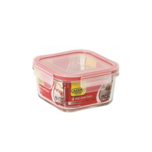 Related Products - 4 Side Oven Lock Square Glass - 520ml # EACH