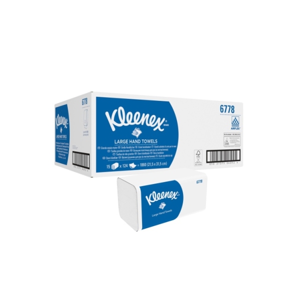 Caprichem products - Kleenex Folded Hand Towel Two Ply Kc6778 P/BOX