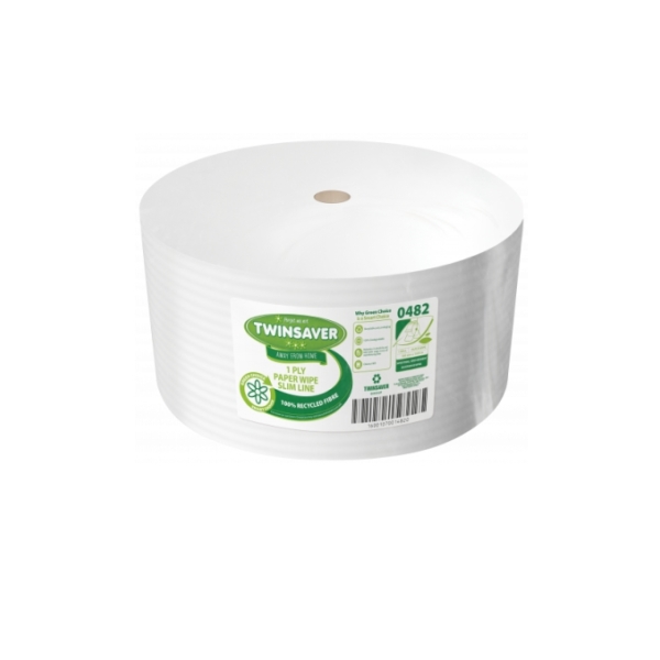 Caprichem products - Twinsaver Wipe Ec One Ply 160mm X 1500m Np0482 P/ROLL