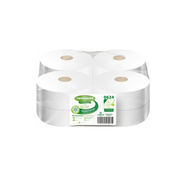 Caprichem products - Twinsaver Bigroll 5000 One Ply 8 Rolls Np0624 P/PACK