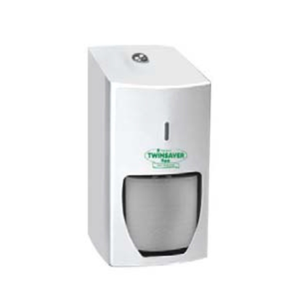 Caprichem products - Twinsaver Toilet Roll Holder Coated White 2 Rolls EACH