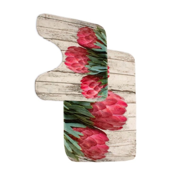 Caprichem products - Memory Foam 2pc Protea On White