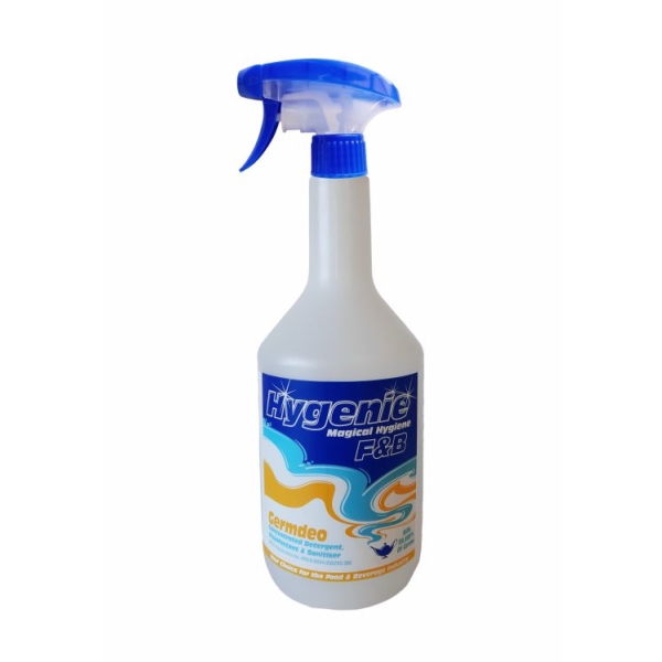 Caprichem products - 1l Spray Bottle Complete Hygenie Germdeo 1L