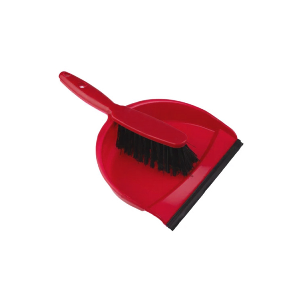 Caprichem products - Dustpan Clip On And Brush Set - Red EACH