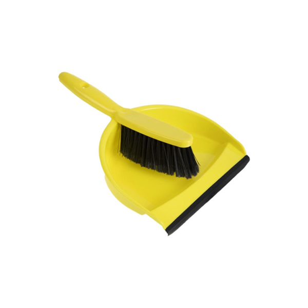 Caprichem products - Dustpan Clip On And Brush Set - Yellow EACH