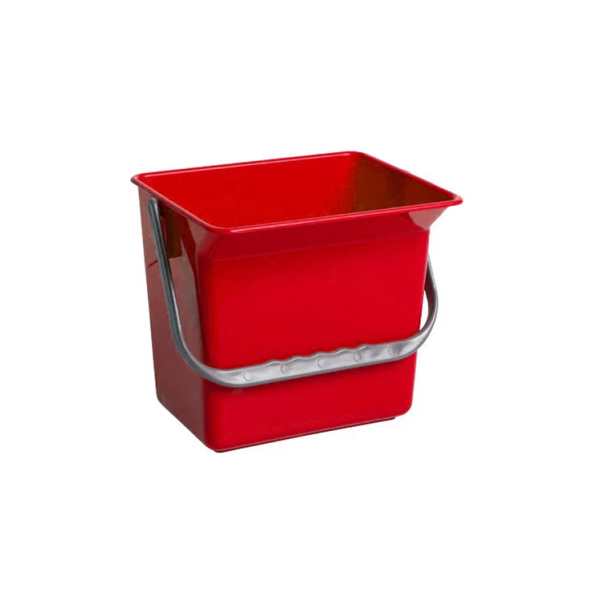 Caprichem products - Haccp Bucket - 6l Red EACH