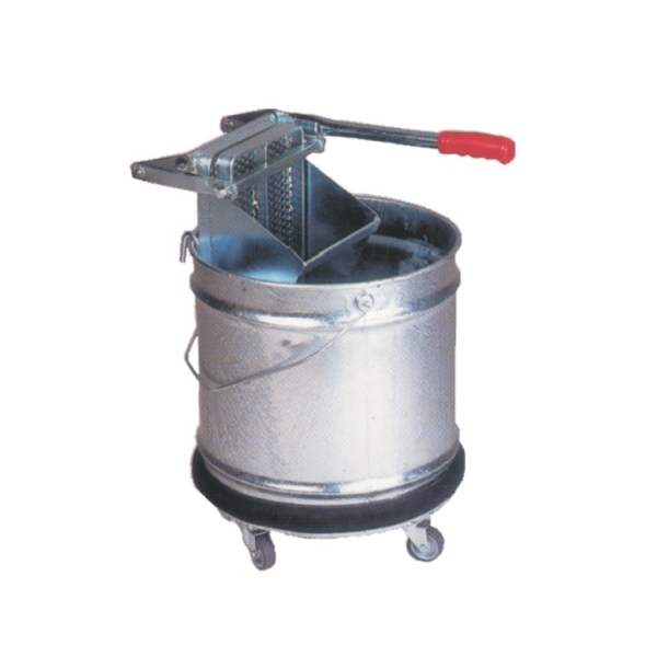 Caprichem products - 28l Single Bucket Trolley System Bumper Galvanised P/UNIT
