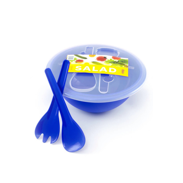 Caprichem products - Bowl With Salad Servers 6l Blue EACH