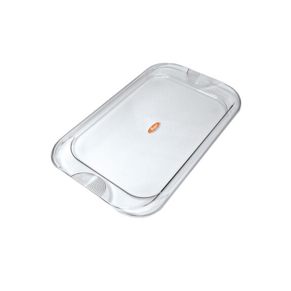 Caprichem products - Rectangular Tray With Handles Clear EACH