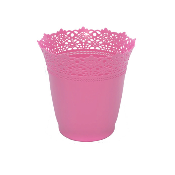 Caprichem products - Patterened Bin Round - Zephyr / Pink EACH