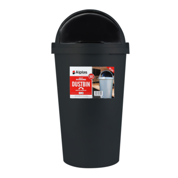Caprichem products - Dustbin And Lid 50l - Black EACH