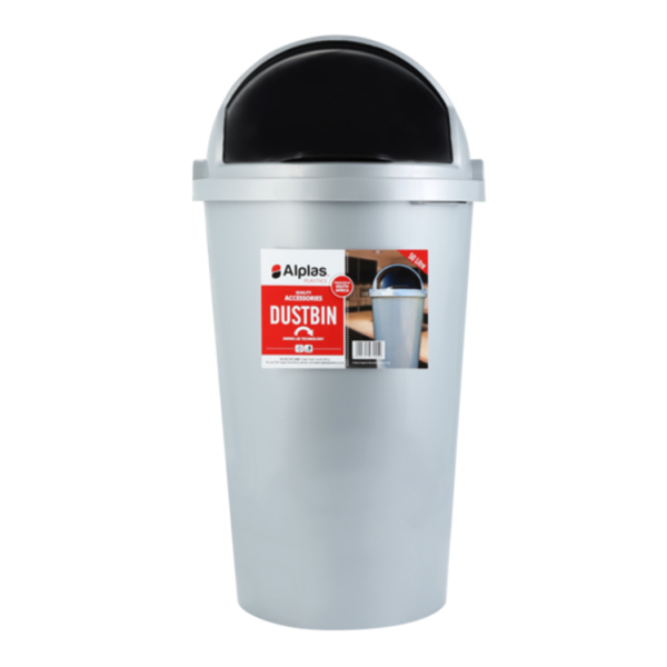 Caprichem products - Dustbin And Lid 50l - Grey EACH