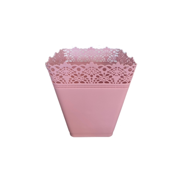 Caprichem products - Patterened Bin Square - Zephyr / Pink EACH