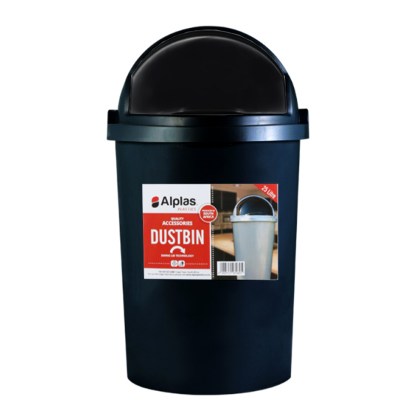 Caprichem products - Dustbin 25l - Black EACH