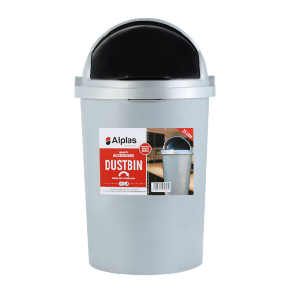 Caprichem products - Dustbin 25l - Silver EACH