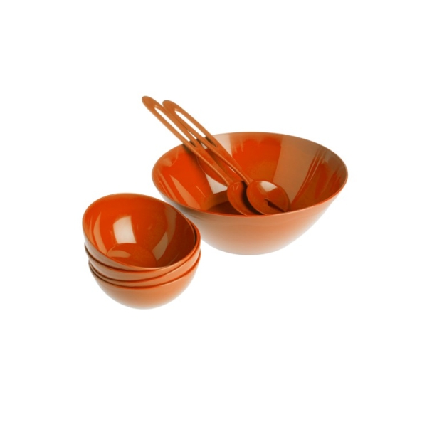 Caprichem products - Large Salad Server Set Orange P/PACK