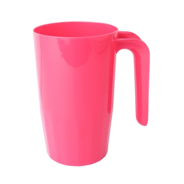 Caprichem products - Beermug With Handle Single Pink EACH