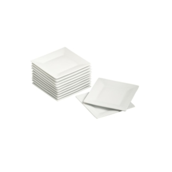 Caprichem products - Small Square Plate White EACH