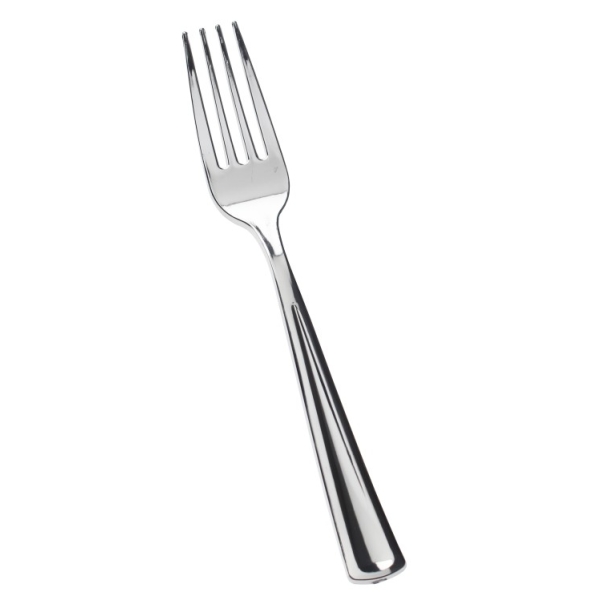 Caprichem products - Silver Coated Plastic Fork 12 Pack EACH