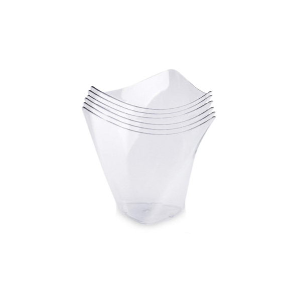 Caprichem products - Small Curved Triangle Bowl 6 Pack P/PACK