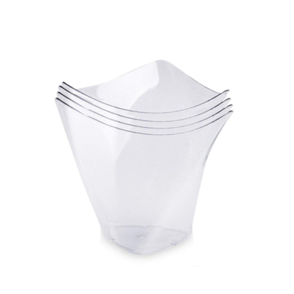 Caprichem products - Large Curved Triangle Bowl 4 Pack P/PACK