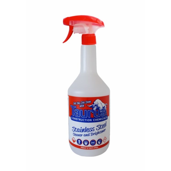 Caprichem products - 1l Spray Bottle Complete Taurus S/steel Cleaner 1L