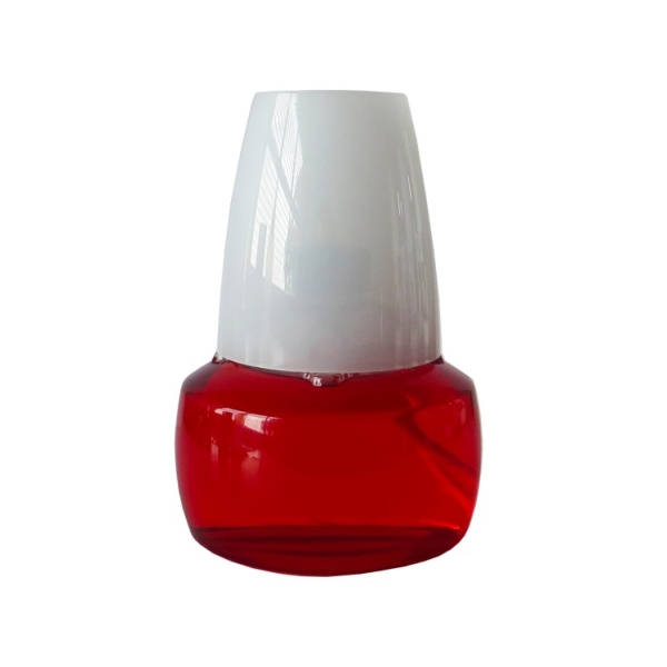 Caprichem Product - @delights Short Lamp Red - White Shade 550ML