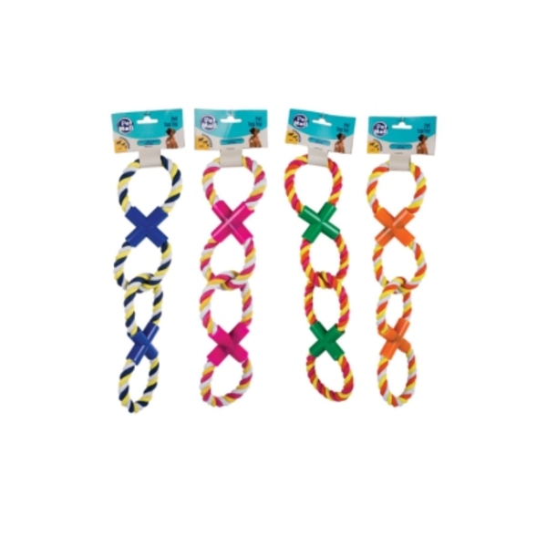 Caprichem Product - Pet Dog Toy Tug-rope Double Loop EACH