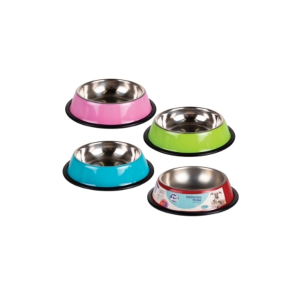 Caprichem Product - Pet Dog/cat Bowl S/s Asstd Colors 15cm EACH
