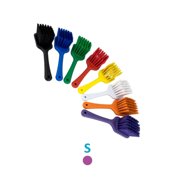 Caprichem products - Hygiene Short Handle Scrub Brush - Soft - Purple EACH