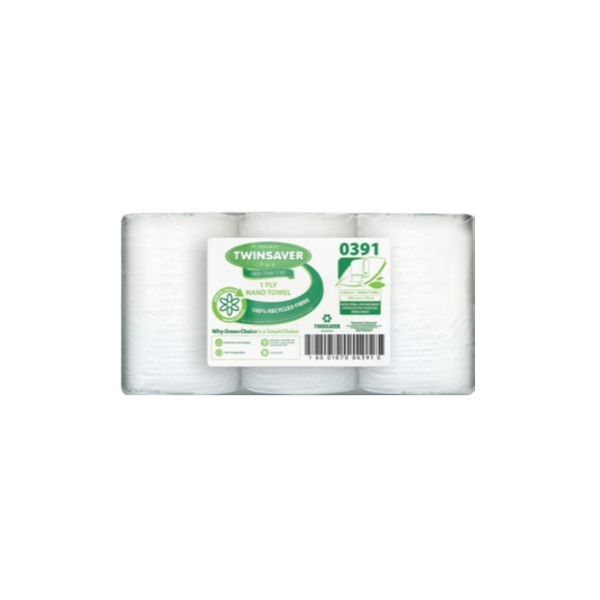 Caprichem products - Twinsaver Control Hand Towel 1 Ply 6 Rolls 0391 P/PACK