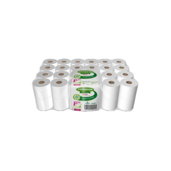 Caprichem products - Single Ply Toilet Paper - 48 Rolls Twinsaver 0171 P/PACK Caprichem products - Single Ply Toilet Paper - 48 Rolls Twinsaver 0171 P/PACK