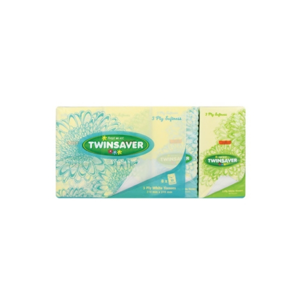 Caprichem products - Twinsaver Pocket Tissues 3ply 8 Pack P/PACK